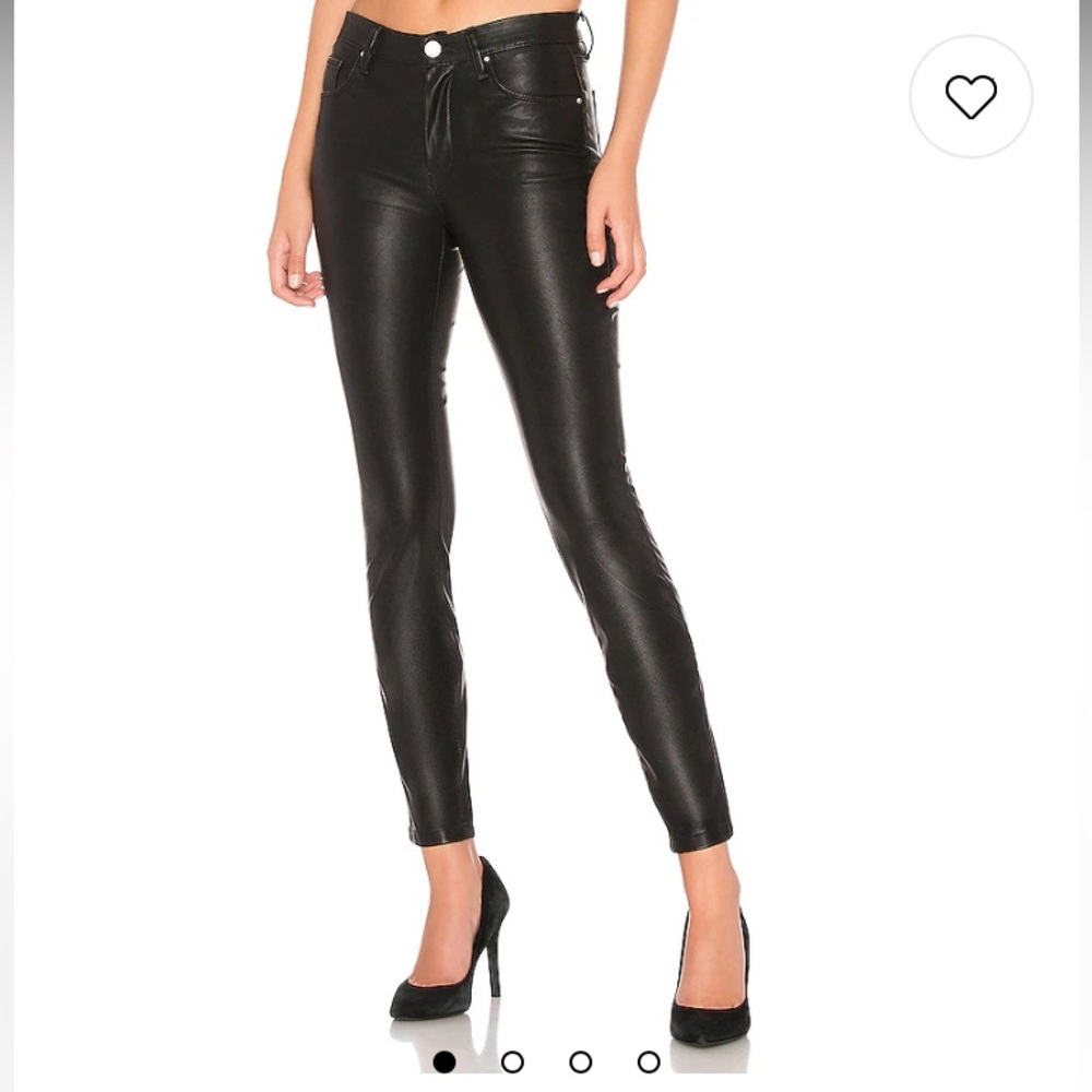 BLANKNYC FAUX LEATHER BLACK PANTS. SIZE 26. REVOLVE.